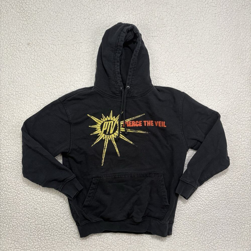 Pierce The Veil Creative Control 2023 Tour Hoodie Graphic Black Sz M Band Merch